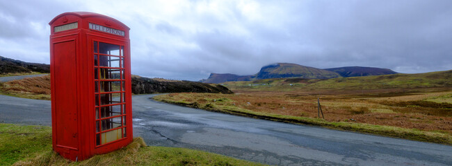 Lonely telephone box at Shulista, Isle of Skye © Julian Gazzard