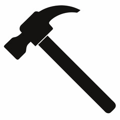 Minimalist Black Silhouette Wrench Vector Design