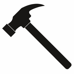 Minimalist Black Silhouette Wrench Vector Design