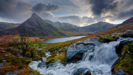 Tryfan and the Afon Lloer, Eyri/Snowdonia National Park, Wales