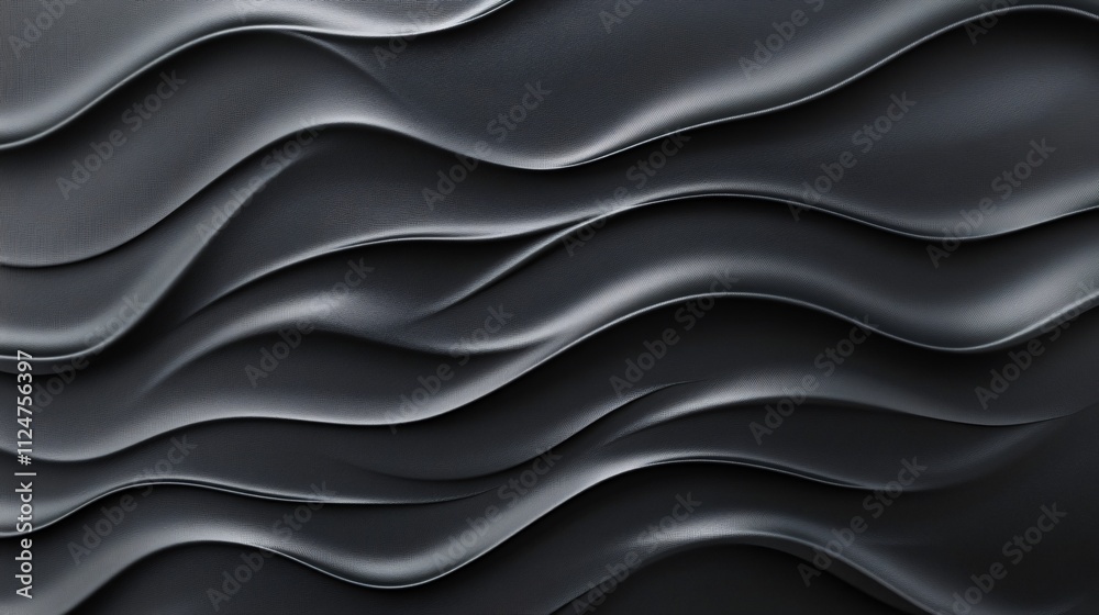 Aufkleber dark gray wavy pattern creating an abstract background