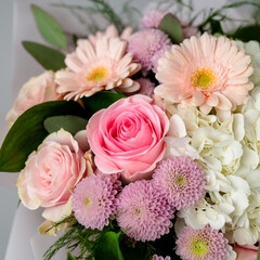 Delicate Pink and White Flower Bouquet