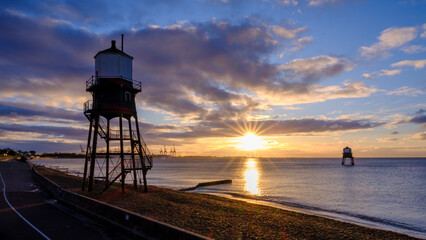 Sunrise on Dovercourt Beacon, Harwich, Essex