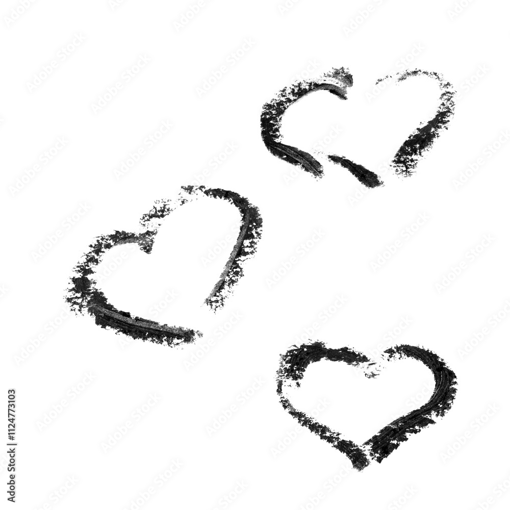Wall mural heart outline of a drawn heart
