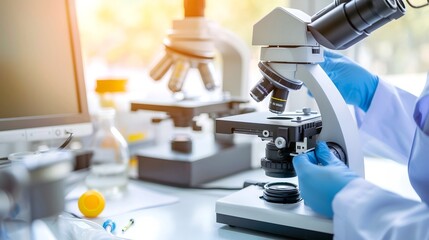 Skilled technician holding precision screwdriver, meticulously repairing small electronic device on clean workbench. Detailed repair process in focus.