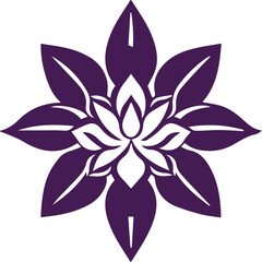 Beautiful flower art and mandala vector design