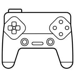 Minimalist Gaming Console Vector Icon Design