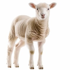 Fototapeta premium sheep isolated on white background