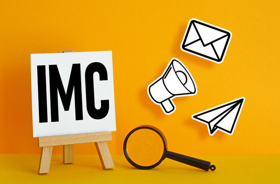 Integrated marketing communications IMC is shown on the photo using the text
