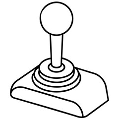 minimalist joystick icon vector design