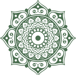 Beautiful flower art and mandala vector design