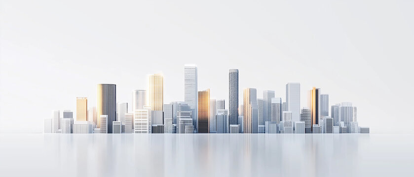Fototapeta abstract background with city