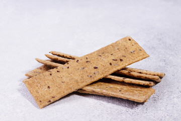 sesame bread, selective focus, healthy food