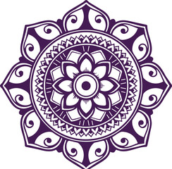 Beautiful flower art and mandala vector design