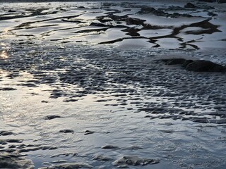 Sea Coast Close View Abstract Background