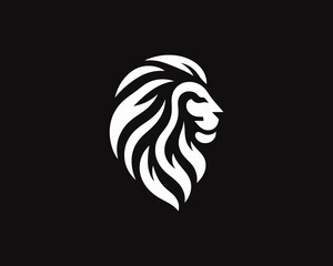 Lion logo design icon symbol vector illustration.