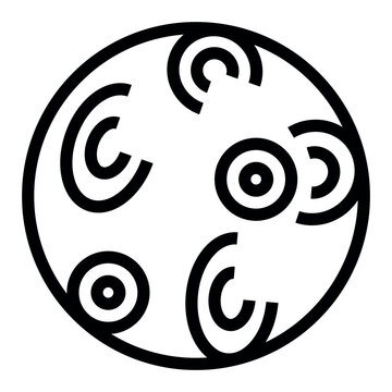 recommend clip art: Pernicious anemia line black icon. Vector isolated button.