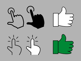Comprehensive Hand Sign Icon Set