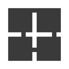 Obraz premium Simple grid-based design with intersecting lines, perfect for clean and structured visuals.