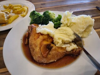 Broccoflower and Broccoli Ingredients on a Plate