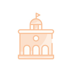 Town Hall vector icon