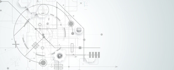 Abstract circuit board technology and business background