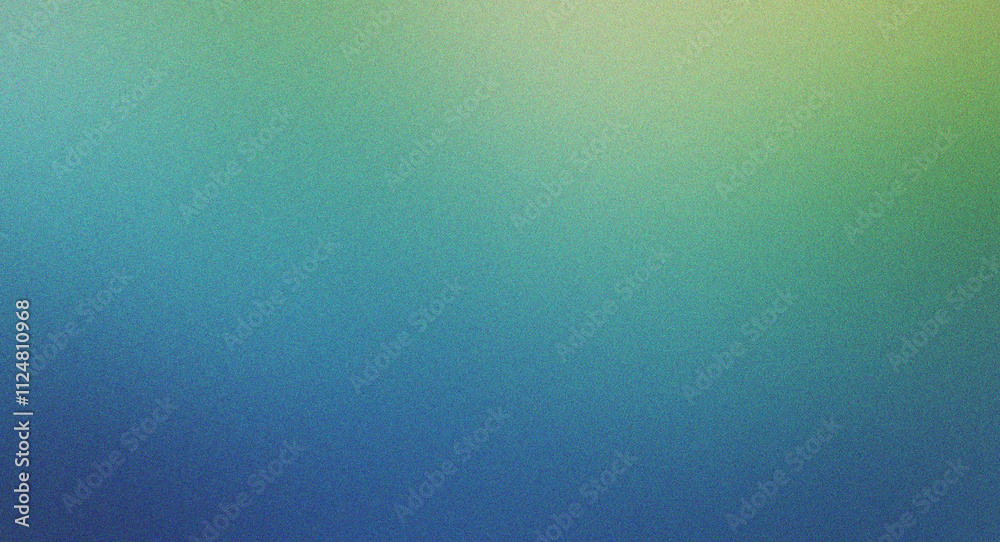 Poster smooth and elegant blue and green grainy gradient with subtle noise effects, adding depth to creativ