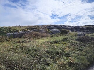 Rocks and hills landscape in Ireland