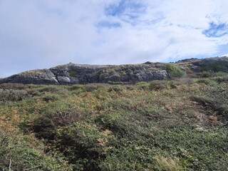 Rocks and hills landscape in Ireland