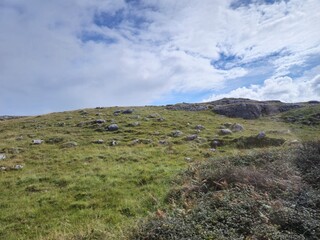 Rocks and hills landscape in Ireland