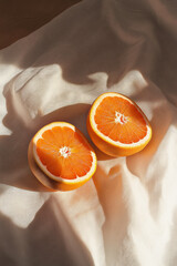 Orange aesthetic minimalist photo.