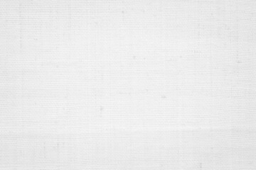 White color fabric canvas woven texture background in pattern light blank. Natural gauze linen, carpet wool and cotton cloth textile textured as clean empty for decoration text. Grey sack material.