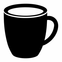 Silhouette Vector Design Coffee Mug Icon