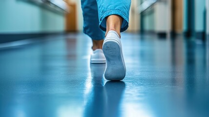 Hospital Corridor: A Nurse's Journey