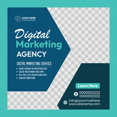 Vector digital marketing agency banner design template  and  Advertising post