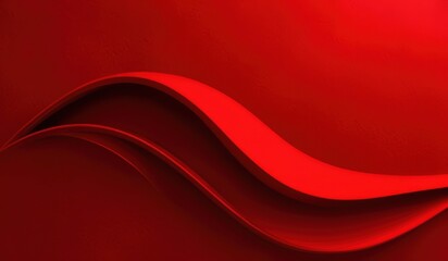 a red background with a curved curve and a red background