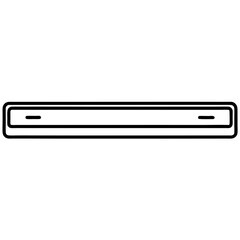 Soundbar Vector Icon Design