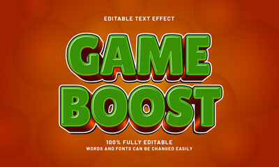 game boost editable text effects with a joyful and kids theme