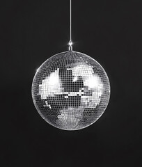 disco background with disco balls in purple and gold lighting
