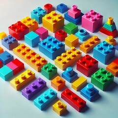 Colorful Building Blocks for Creative Play