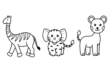 set of animals