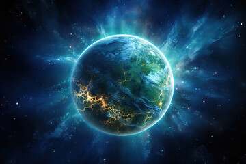 Fototapeta premium Outstanding 3d rendering of planet earth