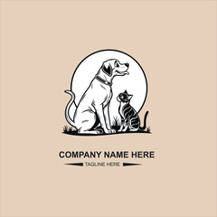 Obraz premium pet logo design