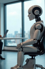  AI robot waiting for a job interview: AI vs human competition
