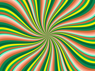 Vintage retro banner background. Colorful grunge wave wallpaper. Vector illustration. Twist party backround pattern.