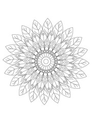 Flower coloring pages for kids