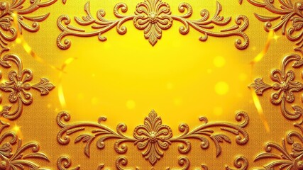 Abstract geometric design of a shimmering golden background with intricate pattern, beautiful, decorative