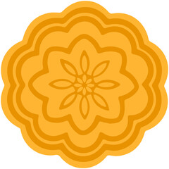 Mooncake flat icon

