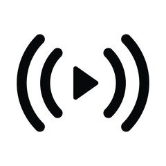 Video live broadcast icon