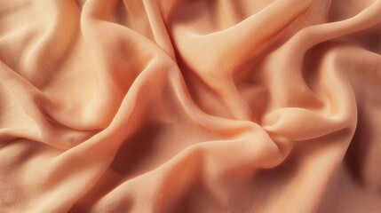 Fototapeta premium Delicate fabric texture, terracotta hues.